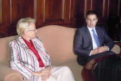 17 July 2013 The National Assembly Speaker in meeting with the Danish Ambassador to Serbia